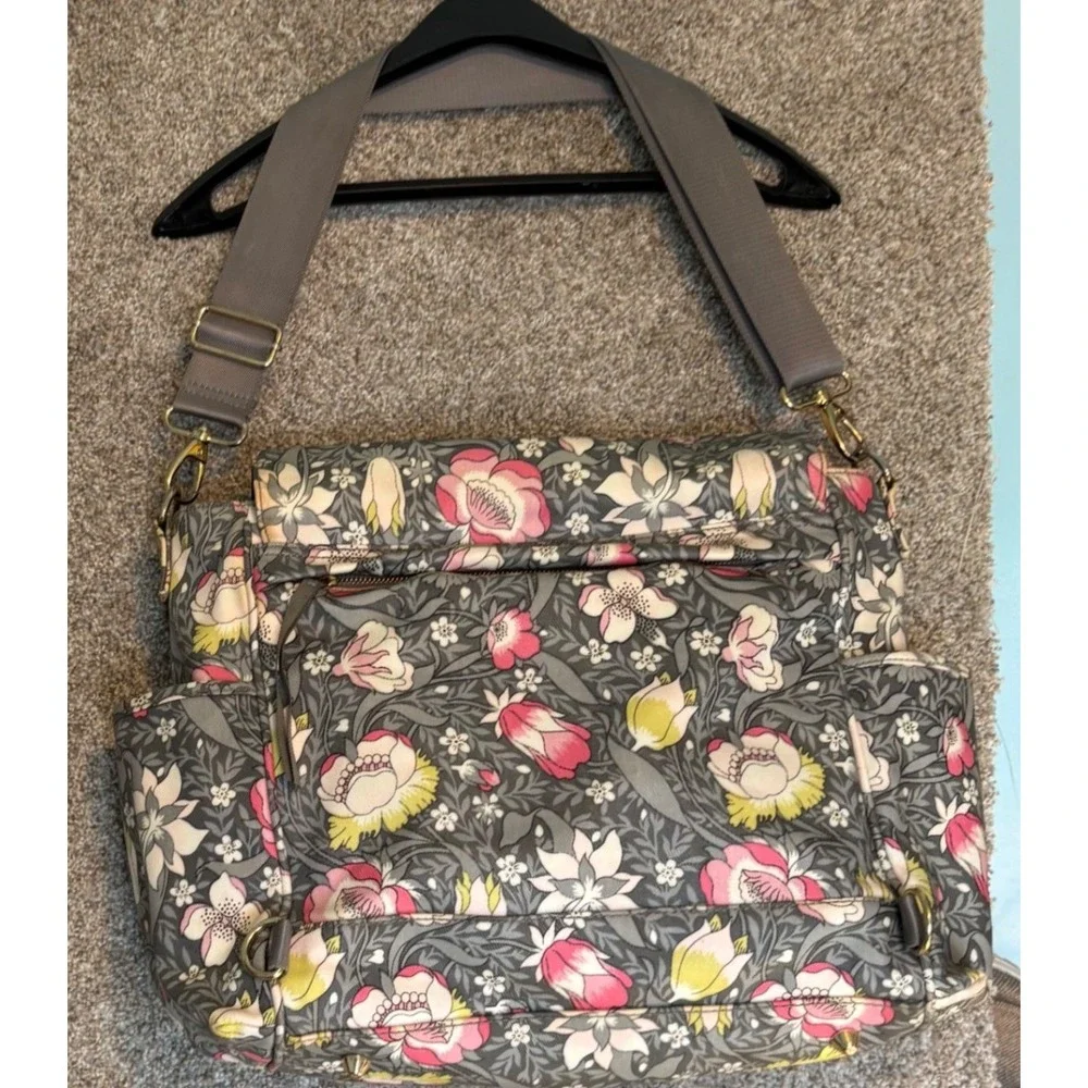Pottery Barn Kids Diaper Bag Gray Floral Liberty London Backpack
